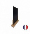 Porte menu de table en bois brut avec ardoise format A3 - Fabrication française