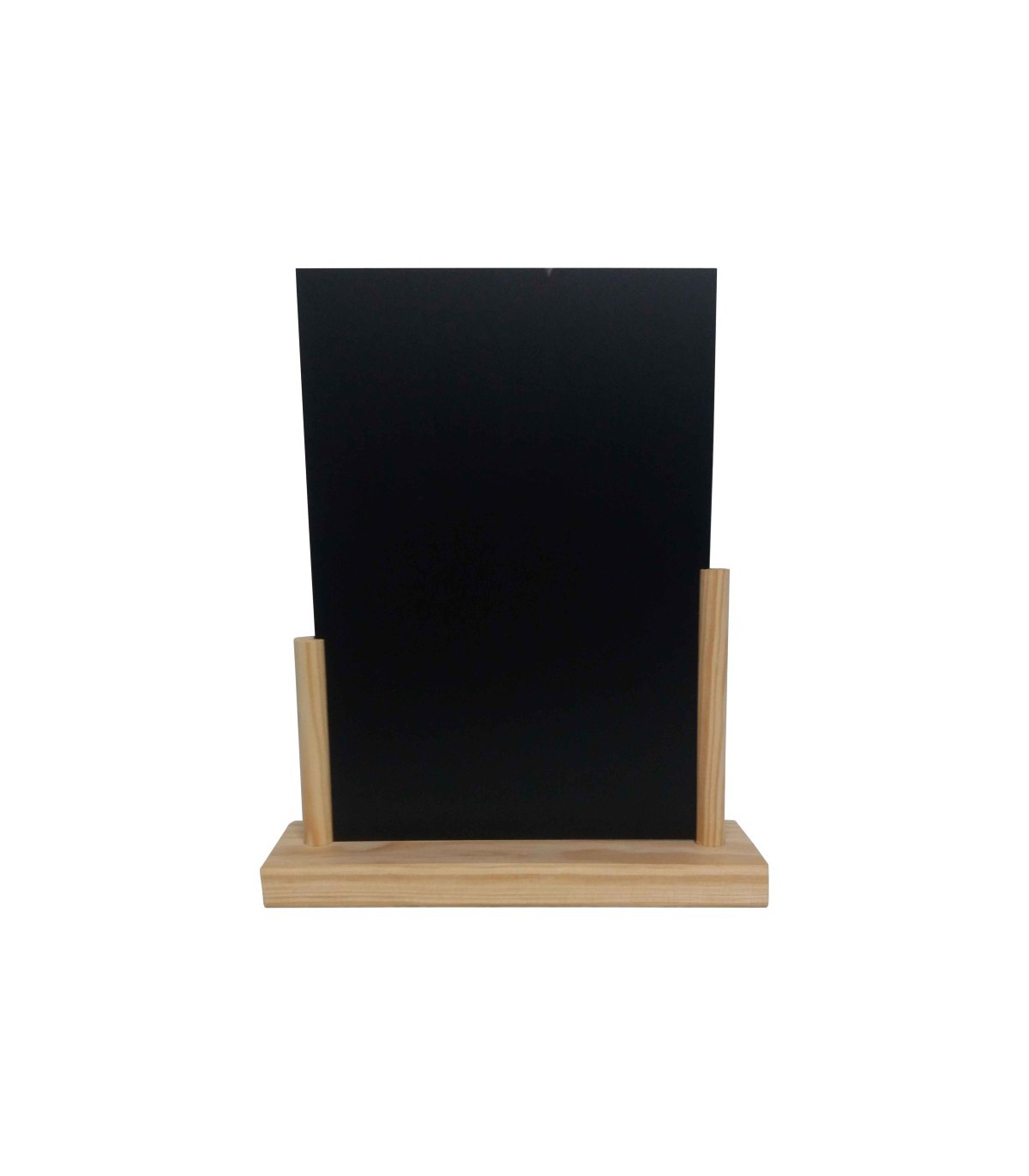 Fabrication française Porte menu de table en bois avec ardoise format A4 