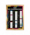 Panneau bois brut "TARIF DES CONSOMMATIONS" moderne format A1