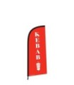 Drapeau publicitaire "KEBAB" de dimensions 225 x 85 cm