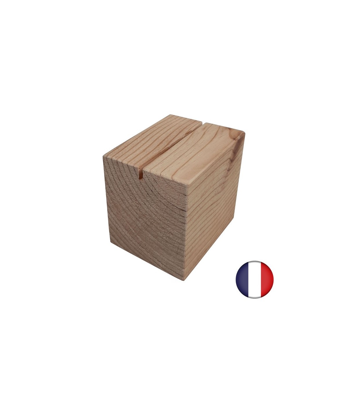 Socle cube en bois brut dimensions 8x8x6,5 cm avec rainure - Lot de 2  Résultats page pour