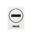 Sticker autocollant "PRIVÉ" format A5