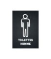 Sticker autocollant "TOILETTES HOMME" format A5