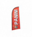 Drapeau publicitaire "PANINI" de dimensions 225 x 85 cm